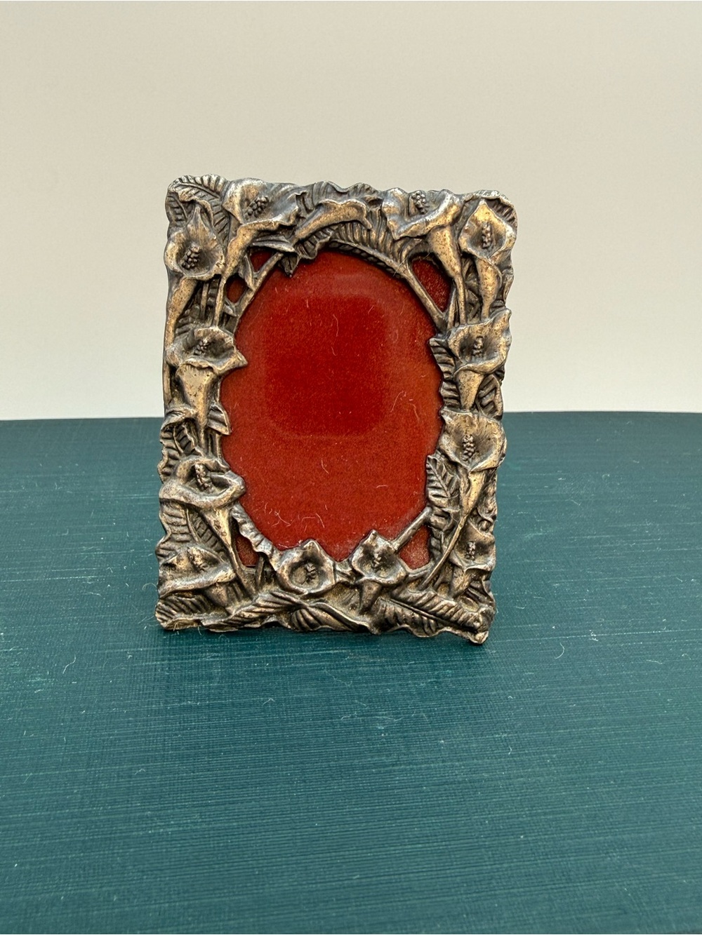 VTG Mini 1993 Signed Arthur Court Pewter CALLA LILY Art Nouveau Picture Frame